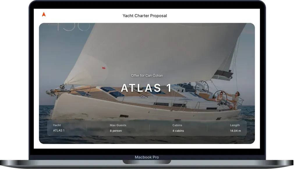Digital Offer — Sailing Charter with multiple boat options